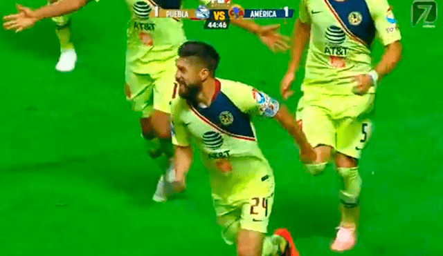 América vs Puebla: Oribe Peralta marcó el 2-1 tras malafortuna de Santamaría [VIDEO]