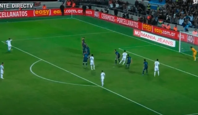 El delantero uruguayo decretó el 2-1 sobre Argentina gracias a una soberbia definición de balón parado en partido amistoso por fecha FIFA 2019.