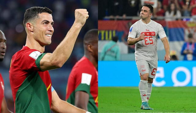 Portugal y Suiza se enfrentarán nuevamente este años tras chocar en la UEFA Nations League. Foto: Composición LR/AFP