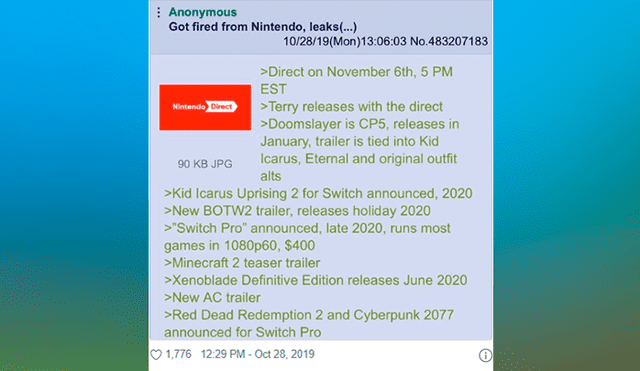 Supuesta filtración del Nintendo Direct de noviembre anuncia la llegada de Minecraft 2.