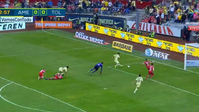 América vs Toluca: Roger Martinez abrió el marcador para las 'Águilas' [VIDEO]