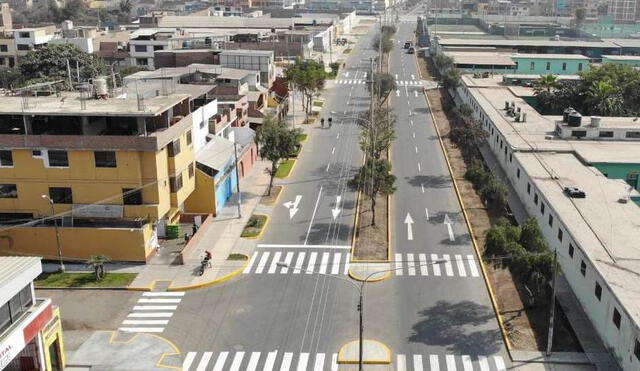 Segunda quincena de octubre debe quedar lista la avenida César Vallejo en el tramo de la av. Eguren con la av. Federico Villarreal. Foto Prensa GORE