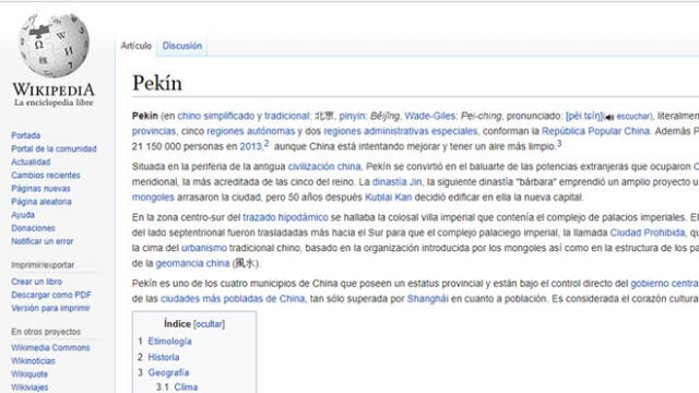 Wikipedia: China bloqueó enciclopedia virtual en todos los idiomas [FOTOS]