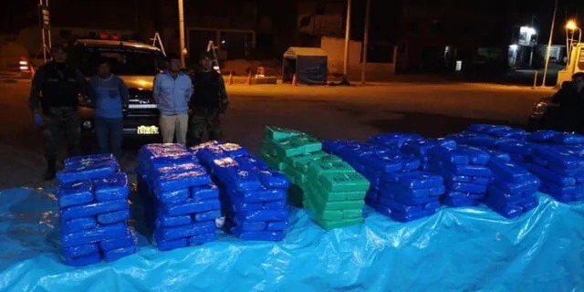 VRAEM: Sicarios intentan rescatar a 2 narcos detenidos con 412 paquetes de cocaína