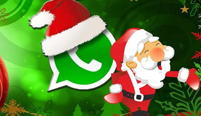 Hay dos formas de conseguir stickers navideños para enviar felicitaciones por WhatsApp. Foto: FayerWayer