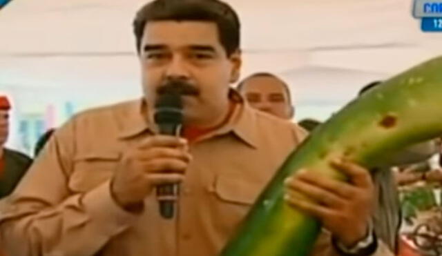 Nicolás Maduro ofrece pepino gigante a PPK para que “reflexione” y pida perdón | VIDEO
