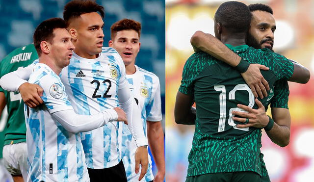 Argentina y Arabia Saudita se enfrentarán por primera vez en un Mundial. Foto: composición EFE/AFP
