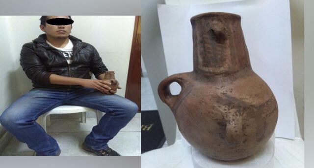 Cusco: sujeto ofertaba cerámica que sería preínca a 100 soles por internet