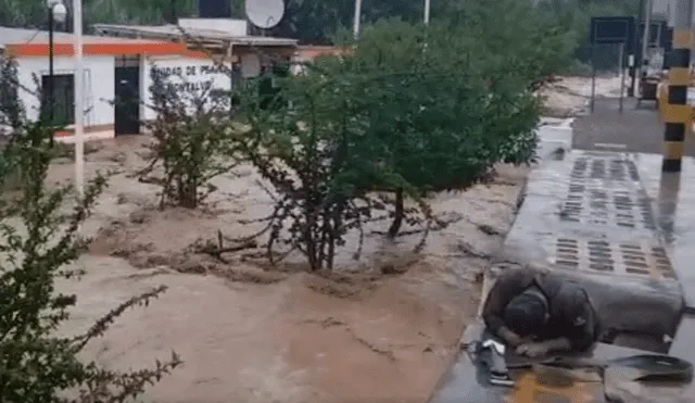 Moquegua: Policía salva de morir tras escapar de las aguas del río [VIDEO]