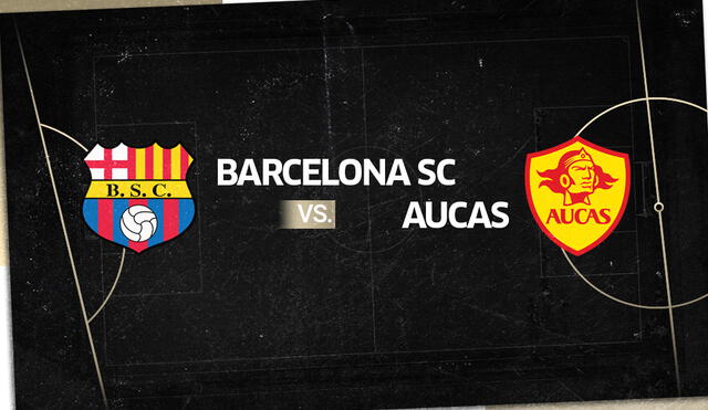 Barcelona SC vs Aucas EN VIVO por la Liga Pro de Ecuador 2020. Composición: Fabrizio Oviedo