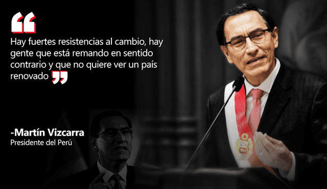 Las frases que dejó el mensaje a la nación del presidente Martín Vizcarra [FOTOS]