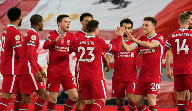 Liverpool aplastó por 5-0 a Atalanta y lidera el Grupo D de la Champions League. Foto: EFE