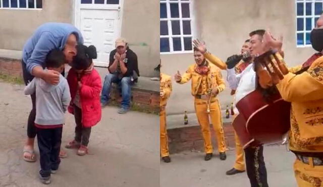 El niño colombiano se dirigió a los Mariachis Ases del Palenque para negociar una serenata para su madre. Foto: Captura/ FM