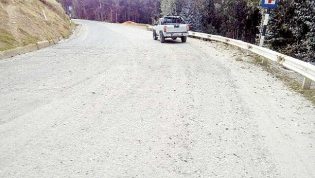Carretera Trujillo-Huamachuco está en mal estado en unos 3 kilómetros