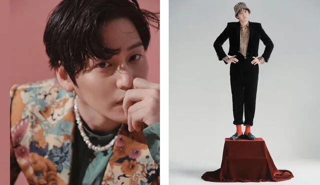 Derecha: Kim Bum luce blazer estampado de flores de Kim Seo Ryong Homme. Izquierda: Total look de  Saint Laurent de Anthony Bacarello. Crédito: GQ Korea