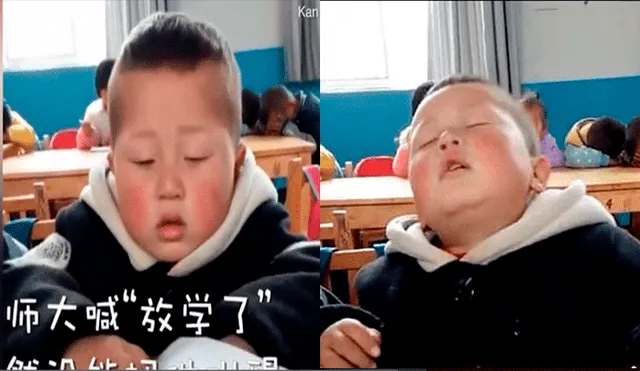 YouTube viral: Niño se queda dormido en clase y sus amigos le juegan increíble broma [VIDEO]