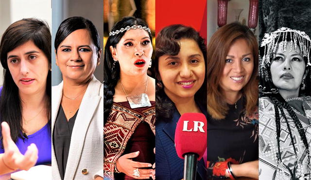 María del Carmen Alva, Rosa Bueno de Lercari, Gladis Huamán, Vanessa Herrera, Rosario Pajuelo y Yaritna García. Foto: Collage.