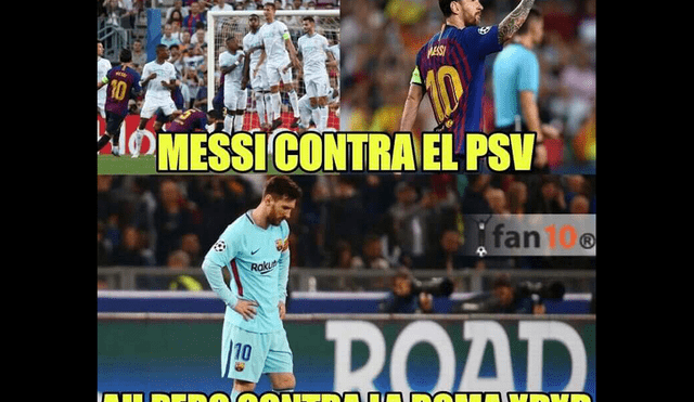 Facebook Viral: graciosos del Barcelona vs PSV por la Champions League [FOTOS]