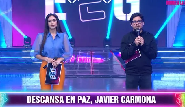 Jazmín Pinedo y Gian Piero Díaz dedican sentido mensaje a Javier Carmona en Esto es guerra. | Foto: Captura América TV