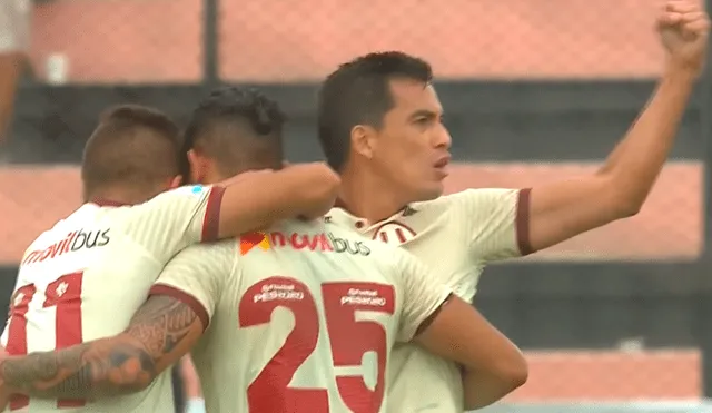 Jonathan Dos Santos decretó el empate de Universitario ante Sport Boys en el Callao. | Foto: Gol Perú