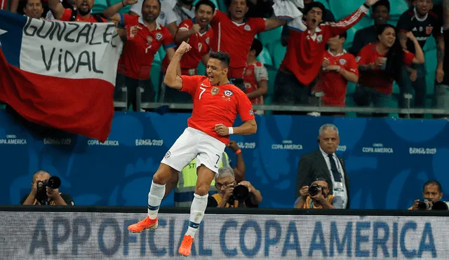 Chile clasificó a los cuartos de final de la Copa América 2019 tras vencer 2-1 a Ecuador. | Foto: EFE