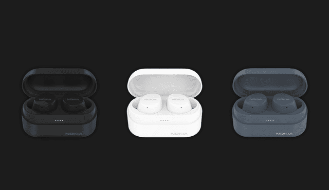 Los audífonos están disponibles en color negro, blanco y azul. | Foto: Nokia