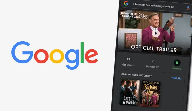 Google añade nueva función de listas en el motor de búsqueda para guardar las películas y series que estamos viendo.