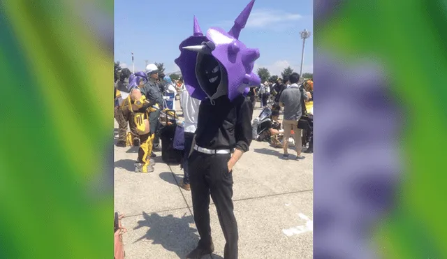 Desliza para ver el cosplay de 'Cloyster' que sorprendió a los fans de Pokémon GO. Foto: Captura.