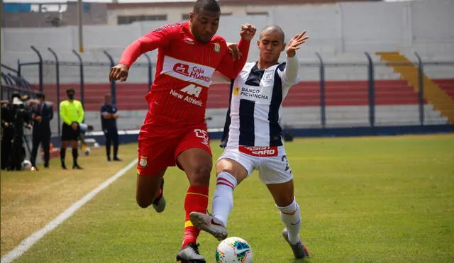Alianza Lima y Sport Huancayo juegan en el Estadio Iván Elías Moreno de Villa el Salvador. Foto: Twitter Liga 1