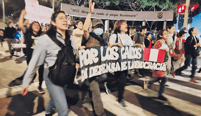 Protestas en Miraflores