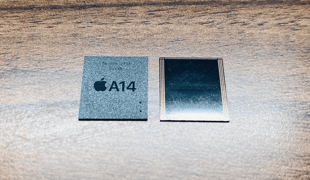 Imagen del prototipo filtrado del chip Apple A14. | Foto: Mr-white (@)laobaiTD) / Twitter.