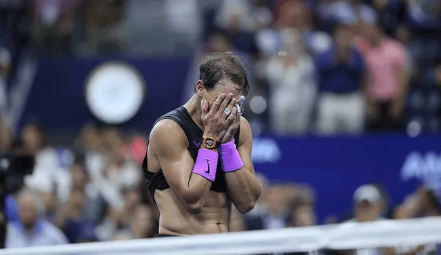 Rafael Nadal, tras cuatro horas y 50 minutos, venció a Daniil Medvedev y se coronó campeón del US Open 2019. | Foto: AFP