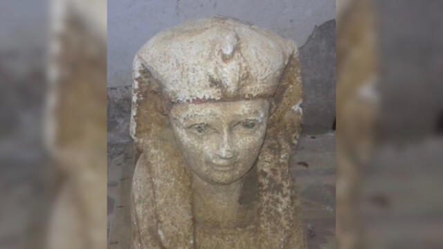 La estatua fue encontrada en buenas condiciones. Foto: Ministerio de Antigüedades de Egipto.