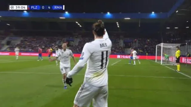 Real Madrid vs Viktoria Plzen: Gareth Bale aumentó la goleada con este tanto [VIDEO]