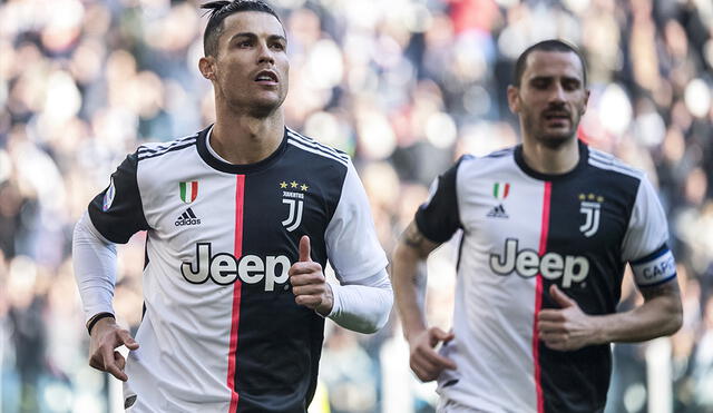 Juventus goleó 3-0 a la Fiorentina. Cristiano Ronaldo anotó dos veces de penal. Foto: AFP.