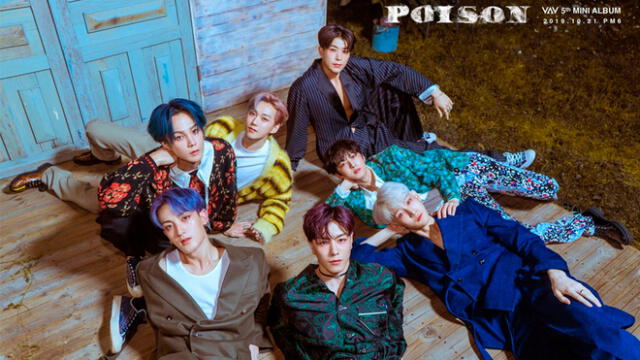 VAV debutó en el 2015 y cuenta actualmente con 7 integrantes. Su último regreso fue en octubre del 2019, con su mini álbum Poison.