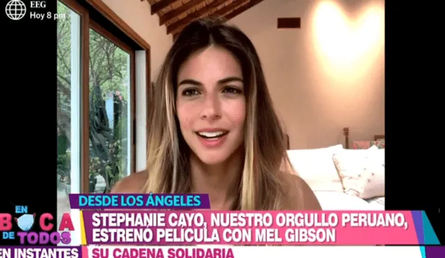 Stephanie Cayo se emociona al hablar de su trabajo con Mel Gibson y revela que siempre soñó en grande