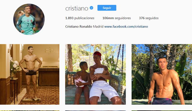 Cristiano Ronaldo: revelan cuánto gana por cada foto que sube a su Instagram