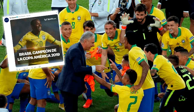 Brasil campeón Copa América 2019: TyC Sports felicita al Scratch con polémico mensaje.