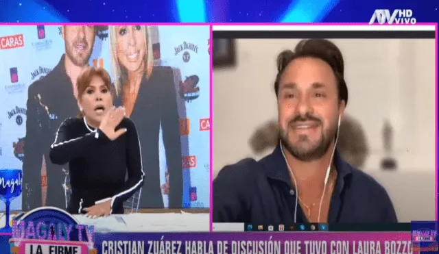 Magaly Medina pelea en vivo con Christian Zuárez y asegura que él solo busca dinero de Laura Bozzo