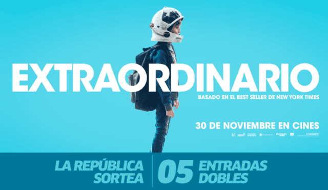 La República te lleva al avant premiere de la película "Extraordinario"