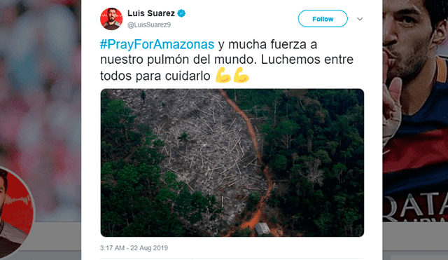 Futbolistas como Cristiano Ronaldo, Dani Alves y Luis Suárez compartieron fotos que no pertenecían al incendio en el Amazonas.
