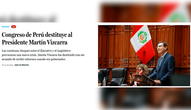 Información difundida por el portal La Tercera de Chile. Foto: captura web