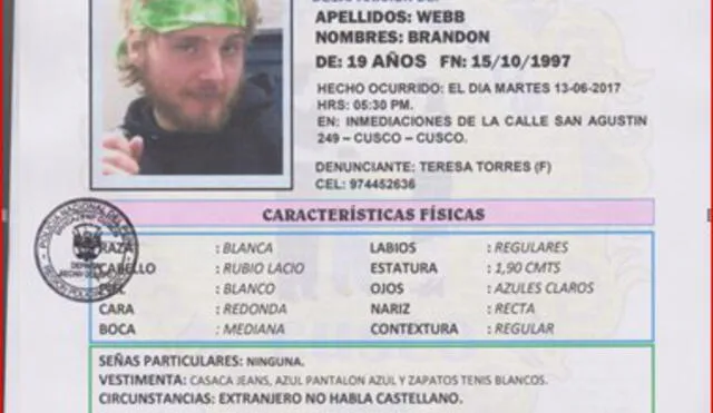 Hallan sano y salvo a turista norteamericano desaparecido en el Cusco