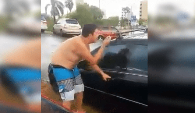 Facebook Viral: Su carro no abría y tuvo reacción sumamente polémica [VIDEO]