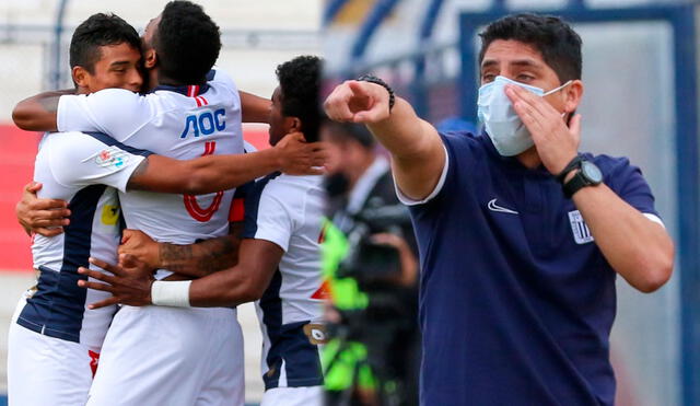 Guillermo Salas tuvo su primera victoria con Alianza Lima por 4-0 ante Melgar. Foto: Liga 1