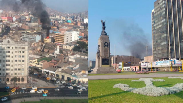 Cercado de Lima: reportan un incendio en edificio [VIDEO]