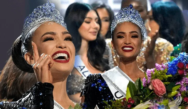 R’Bonney Gabriel se une a las nueve candidatas de Estados Unidos que levantaron la corona del Miss Universo. Foto: composición/Lapresse/difusión