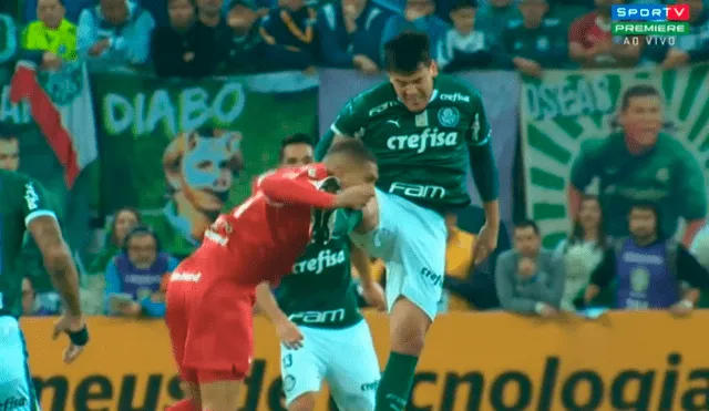 El delantero de 35 años es titular en el duelo entre Palmeiras e Inter. Créditos: Captura de video