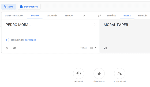 Google Translate: ¿Qué sucede si colocas 'Pedro Moral' en el traductor? [FOTOS]